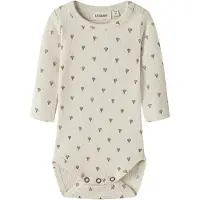 Lil´ Atelier Lil' Atelier Body l/ä - Rib - NbnGago - Turteltaube/Air Ballon - - 62 - Body L/Ä