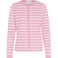 Saint tropez Strickjacke Gerade Passform pink white