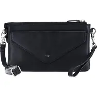 Golden Head Leder Handgelenktasche Umhängetasche Polo RFID Protect Mini-Tasche 8216 Schwarz