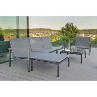 Stern Skelby Gartenlounge-Set 6-teilig Anthrazit