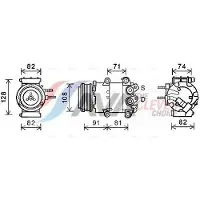 Ava Cooling Kompressor, Klimaanlage FDAK498