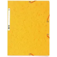 Exacompta Dreiflügelmappe 55509E DIN A4 Karton Gummiband 24 (B) x 32 (H) cm Gelb