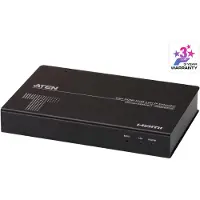 Aten Slim HDMI Einzeldisplay KVM over IP-Sender, Transmitter, Kabelgebunden, 1920 x 1200 Pixel, OSD, Drucktasten, 640 x 480 - 1920 x 1200, Schwarz
