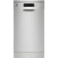 Electrolux ESS43210SX, Freistehend, Single (45 cm breit), Edelstahl, Schwarz, Edelstahl, Tasten, LED