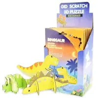 Robetoys 3D-Rubbelpuzzle-Set mit im Dunkeln leuchtenden Dinosauriern - verschiedene Designs