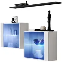 Meublorama AM-SWITCH SB3-WS SW SB3*3C/34KG, MDF-Platten, Weiß, 1 Regale, 300 mm, 1300 mm, 1100 mm