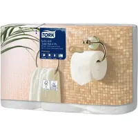 Tork Toilettenpapier Premium 110406, 4-lagig, T4-kompatibel, 42 Rollen á 150 Blatt, Zellstoff, weiß