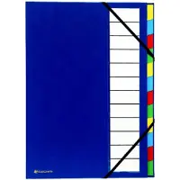 Exacompta Ordnungsmappe Harmonika, PP, 12 Fächer, blau