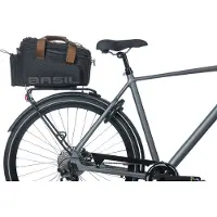 Basil Gepäckträgertasche Miles XL Pro black slate, 31x23x20cm, 9-36ltr