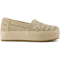Toms Valencia champagne metallic basket weave 43.5