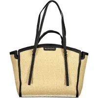 Valentino Schwarze Damen-Handtasche mit vielseitigen Riemen und Fächern