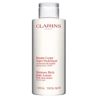 Clarins Moisture-Rich, Lotion, Frauen, Feuchtigkeitsspendend, Nährend, Jeder Hauttyp, 400 ml, Haferflocken, Sheabutter