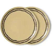 HK Living - 70's Teller Ø 27,5 cm (2er-Set), vanilla