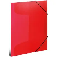 Herma 3 Zeichenmappen DIN A3 rot transparent