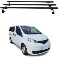 Omtec Dachträger Grundtäger für Nissan NV200 2009-2021 75kg Stahl Schwarz 3 tlg