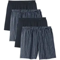 Calida Web-Boxershorts Casual Figurbetont Prints Benefits 4P