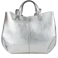 Giulia Shopper Tasche Silber