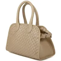 Giulia Schultertasche Grau Beige