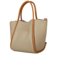Giulia Handtasche Grau Beige Hellbraun