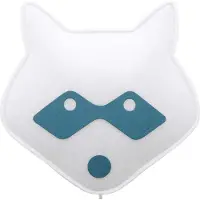 BUOKIDS Soft Wandlampe Waschbär blau