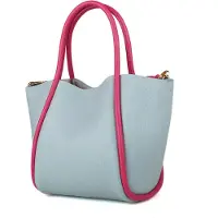 Giulia Tote Bag Himmelblau Fuchsia