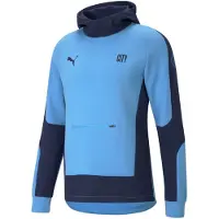 Puma Hoodie Manchester City Evostripe in Blau | Gr.: S