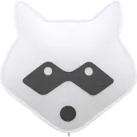 BUOKIDS Soft Wandlampe Waschbär schwarz