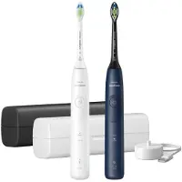 Philips Sonicare 5500 series Series 5500 HX7119/01 Wiederaufladbare Zahnbürste, Erwachsener, Schallzahnbürste, Whitening, 62000 Bewegungen pro Minute, Blau, Weiß, 2 min, 4 x 30 sec