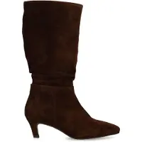 Manfield Braune Veloursleder-Stiefel | Größe 37