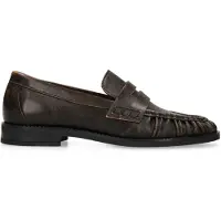 Manfield Braune Leder-Loafer | Größe 39