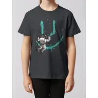 Wat? Apparel T-Shirt Graffiti Astronaut in Grau | Gr.: 122/128
