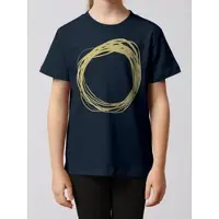 Wat? Apparel T-Shirt Kreis in Dunkelblau | Gr.: 122/128
