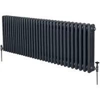 MonsterShop Traditioneller 3-Spalten-Heizkörper - 600 x 1462 mm - Anthrazitgrau