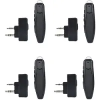 Semoic 4X Walkie Talkie Drahtloser -PTT-Headset-Ohrhörer Freisprech-K-Stecker für -Mikrofon-Headset-Adapter