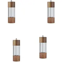 Semoic 4X PfeffermüHle Transparente PfeffermüHle Salzmahlen Keramikkern MehrzweckgewüRzflasche Cruet 6 Zoll
