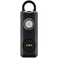 INF Tragbarer Überfallalarm / Selbstverteidigungssirene 130 dB Schwarz