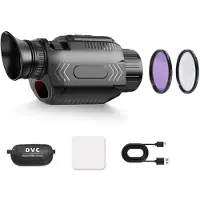 Zandona 4K-Nachtsichtmonokular, Digitales WLAN-Infrarot-Teleskop, 68-MP-Monokular mit 28-Fachem Zoom, Makroobjektiv und Polarisationsfilter