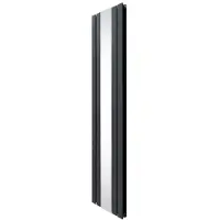 Monster Heizkörper mit Spiegel - 1800mm x 425mm - Anthrazitgrau