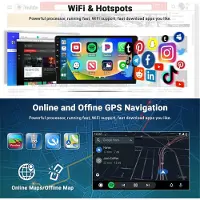 Semoic Android 13 Autoradio, CarPlay kabellos, Auto, 2DIN
