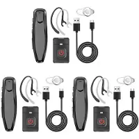 Semoic 3X Walkie Talkie, Kabelloses -PTT-Headset, Ohrhörer, Freisprecheinrichtung, K-Stecker für -Mikrofon-Headset BF-888S K5