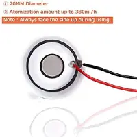 Zandona 2 Packungen UltraschallzerstäUber 20 Mm 113 KHz NebelzerstäUber DIY Luftbefeuchter mit PCB 3,7-12 V