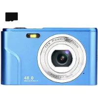 INF DC311 Kompakte Digitalkamera mit 32GB TF-Karte Blau