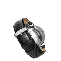 INF Retro-Uhrenarmband aus echtem Leder für DW-Uhren 20 mm Black