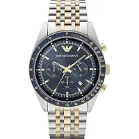 Giorgio Armani Emporio Herren Armbanduhr Tazio AR6088, Quarz Chronograph, 46mm Gehäuse, Datum