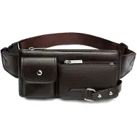 INF Vielseitige Hüfttasche / Schultertasche Braun