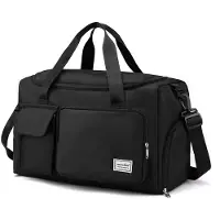 INF Reisetasche Sporttasche mit Schuh- und Nassklamottenfach wasserdicht Schwarz