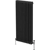 MonsterShop Traditioneller 3-Spalten-Heizkörper - 1800 x 562 mm - Schwarz