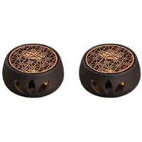 Semoic 2X Keramischer Teekannen Wärmer Halter Basis Tee Wärmer Isolierung Basis Tee Kaffee Wasser Wärmer Hohle Kerze Heizung Basis Halter C