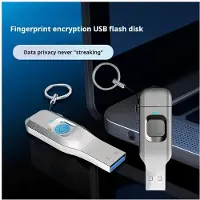 Zandona USB-Stick mit Fingerabdruckverschlüsselung, Tragbarer Speicher, Hochgeschwindigkeits-Stick, Externe Festplatte, 16 GB