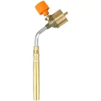 Semoic Messing MAPP, Propan Gas Brenner, Automatischer ZüNdung AuslöSer, Heizung SchweißEn Brenner, Geeignet für Camping und SchweißEn